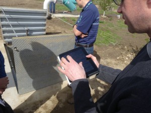 Scheduling water deliveries remotely on a tablet interface